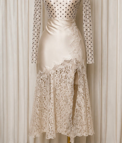Ivory Lace Skirt