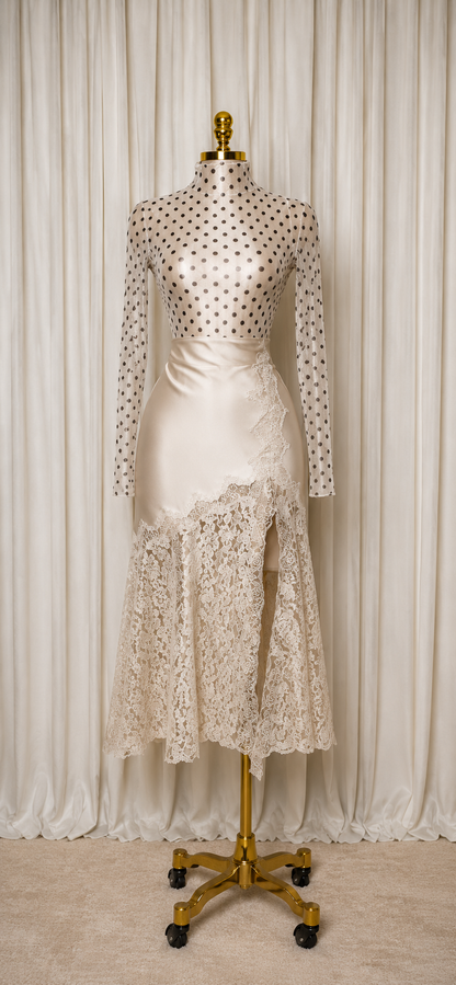 Polka Dot Sheer Top