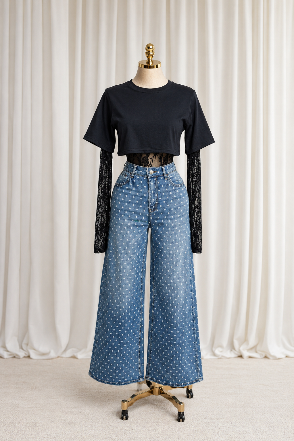 Lace Layer Crop Top