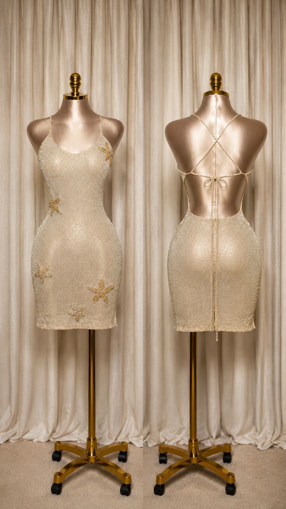 Brown Star Dress