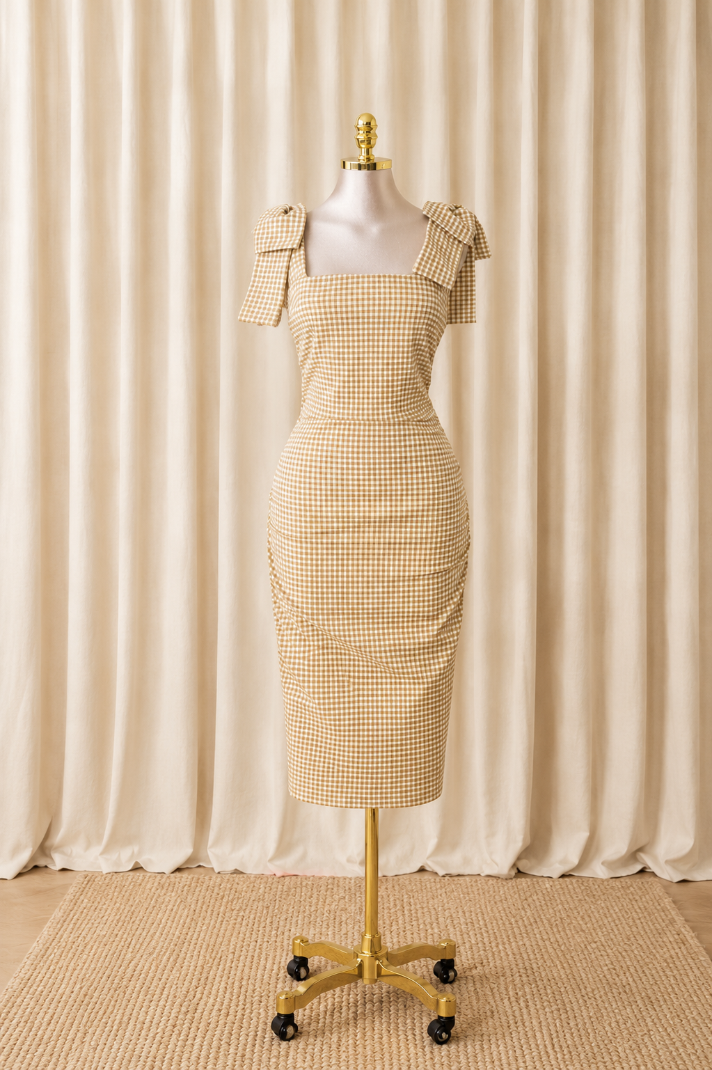 Butter Ribbon Midi Dress