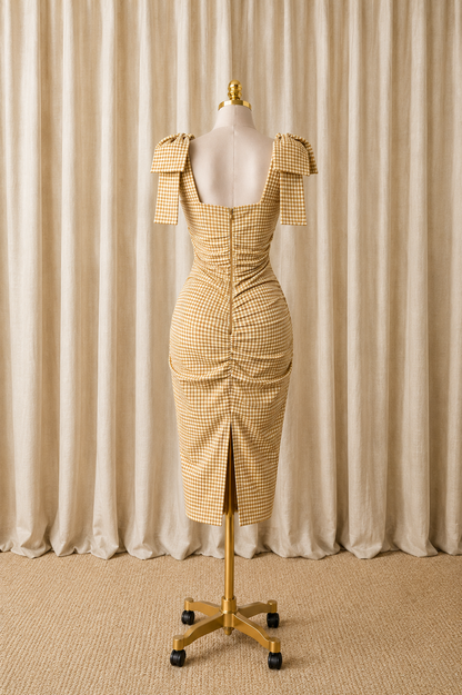 Butter Ribbon Midi Dress