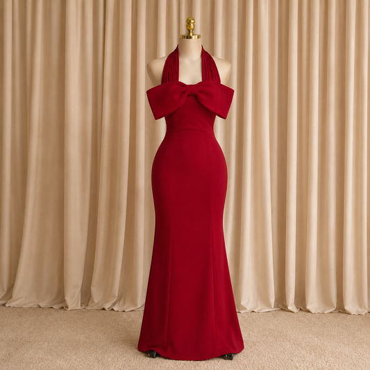 Scarlet Bow Gown